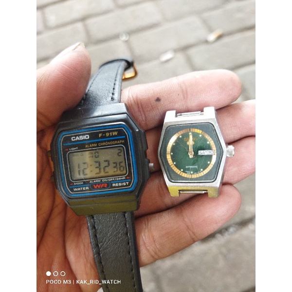 SEIKO Đồng Hồ Casio f-91w Tự Động 5 Cái Cho Nữ