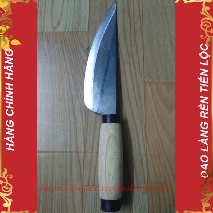 Dao bầu thép tấm size lớn bé dao rèn thủ công - Dụng cụ nhà bếp