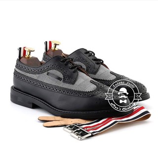 Giày  Buộc Dây Vải Kẻ