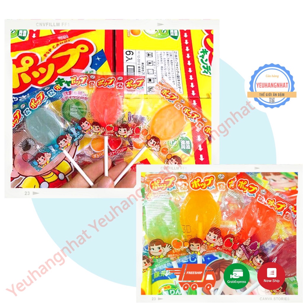 Kẹo mút Nhật không sâu răng cho bé POP CANDY 21 cây