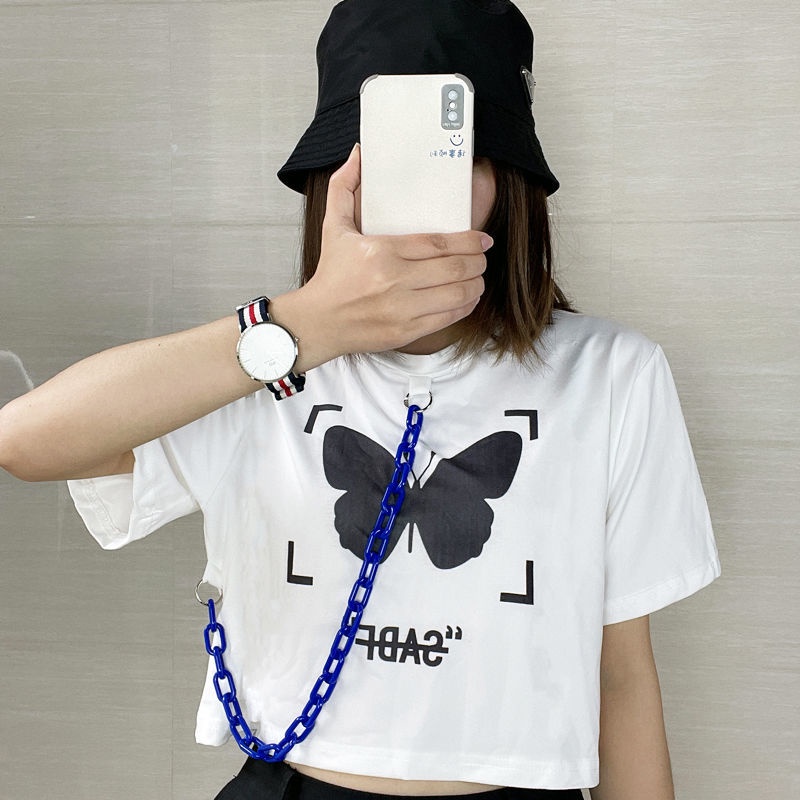 Áo Thun Croptop Tay Ngắn Thời Trang Mùa Hè Dành Cho Nữ 2022