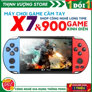 Máy chơi game  X7 cầm tay  màn hình 4.3 inch 8gb - 900 game Siêu Ngon mượt mà - BH 6 Tháng