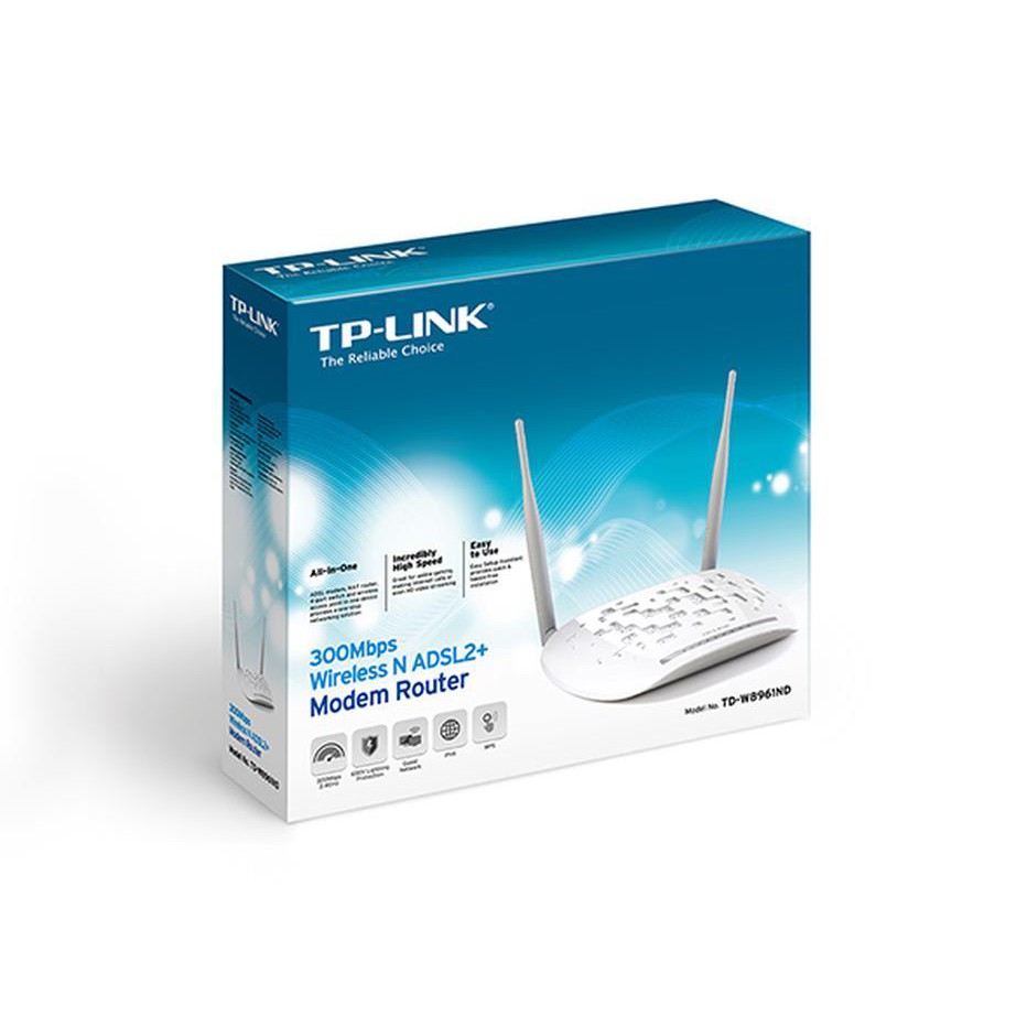 Bộ Định Tuyến Dvs | Tp-Link Td-W 8961 Adsl 2 Modem + Router | 10tvira