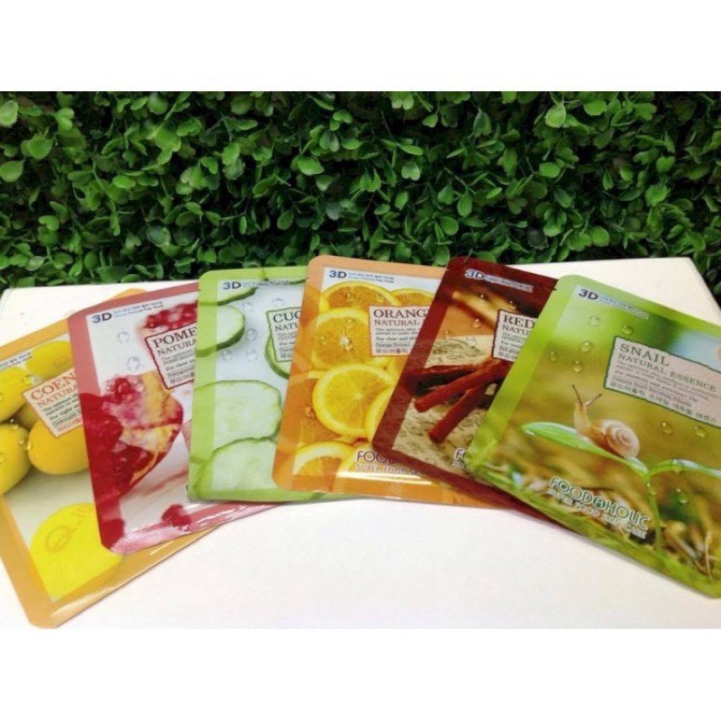 Mặt Nạ 3D Cam Orange Natural Essence Mask Foodaholic