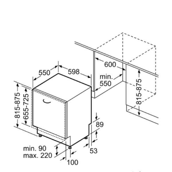 Máy rửa chén bát Bosch HMH.SMV4HCX48E âm toàn phần, có kết nối Home Connect - Bảo hành 3 năm tại nhà