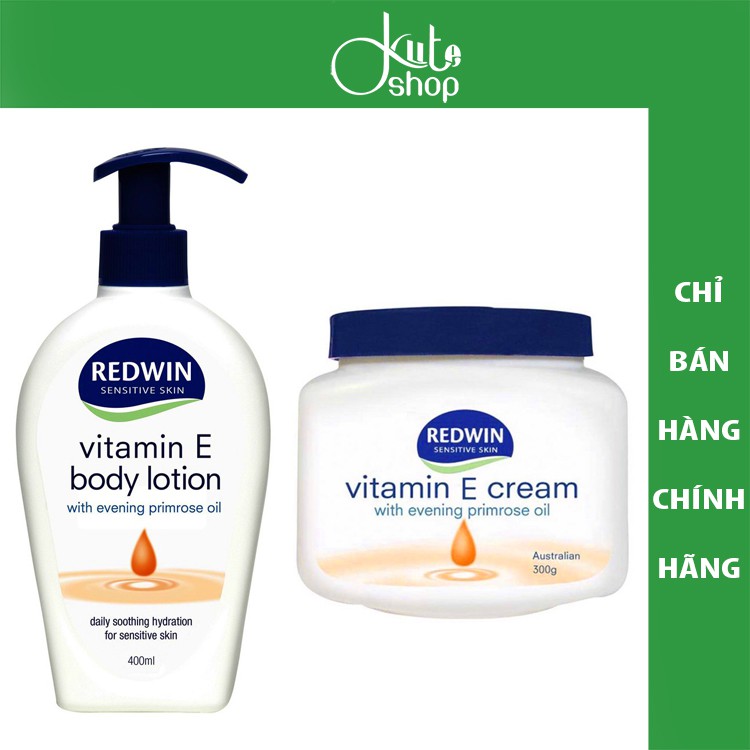 Kem dưỡng ẩm toàn thân Redwin Vitamin E Cream with Evening Primrose Oil