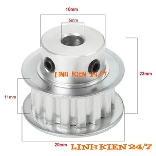 PULY BÁNH RĂNG NHÔM 10 RĂNG-XL-5MM