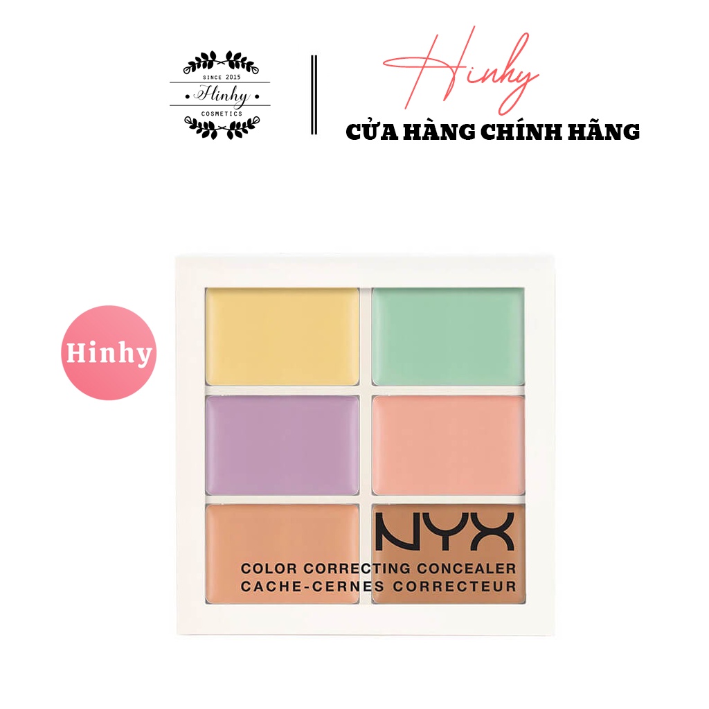 Kem Che Khuyết Điểm 6 Ô NYX Color Correcting Concealer