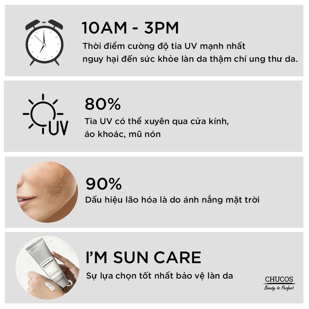 [MẪU MỚI] Kem chống nắng đa năng Chucos I’M SUNCARE MULTI BASE 50ml - DÀNH CHO DA SAU PEEL, LASER - DA NHẠY CẢM | BigBuy360 - bigbuy360.vn