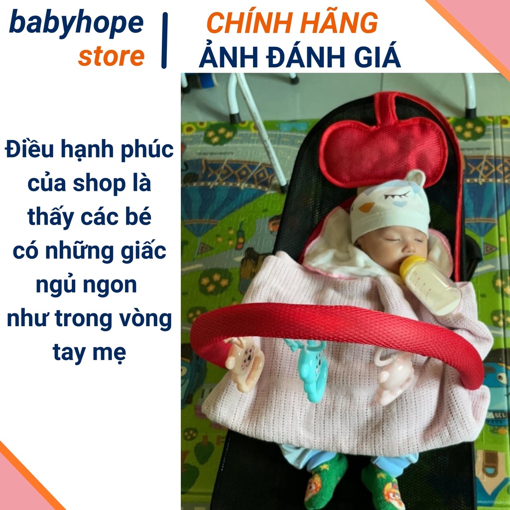 Ghế rung cho bé đa năng bập bênh ,ghế nhún theo chuyển động có đồ chơi cho trẻ ngủ loại cao cấp