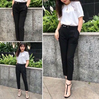 Quần baggy công sở 2 khuy lệch