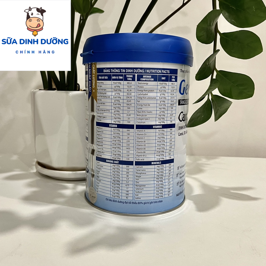 Sữa canxi Gerdolax Gold Canxi Nano 900g, Sữa canxi cho người già, Sữa canxi cho người lớn, Sữa xương khớp