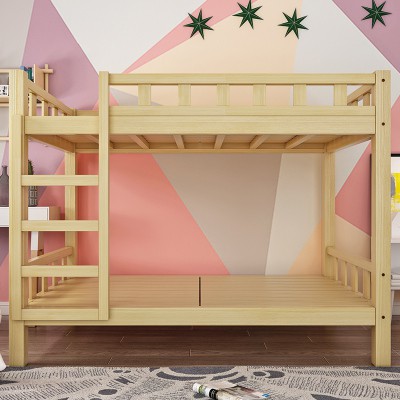 Giường tầng gỗ thông mộc 90x190x160cm - Giường tầng cho bé | BigBuy360 - bigbuy360.vn