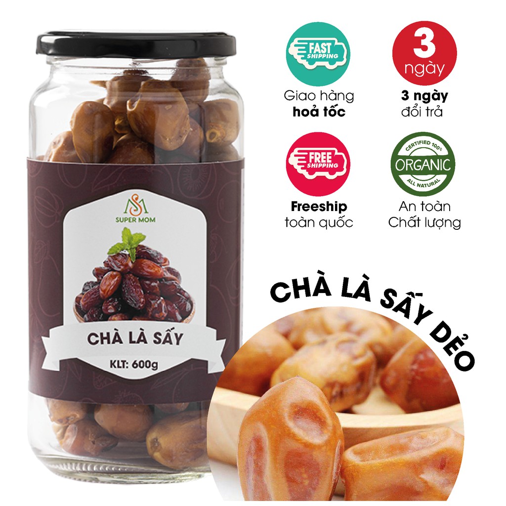 Chà là sấy dẻo không đường ăn vặt mẹ bầu/ ăn vặt ăn kiêng/ ăn vặt healthy lành mạnh/ ăn vặt giảm cân