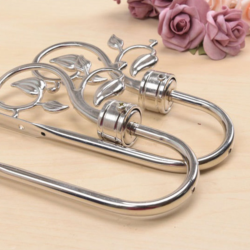 Set 2 Khung Giữ Rèm Cửa Bằng Kim Loại Phong Cách Retro Độc Đáo Trang Trí Nhà Cửa