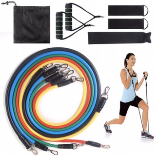 Bộ 05 dây ngũ sắc tập gym tại nhà - Bộ dây cao su đần hồi kháng lực ngũ sắc tập gym tại nhà tiện ích