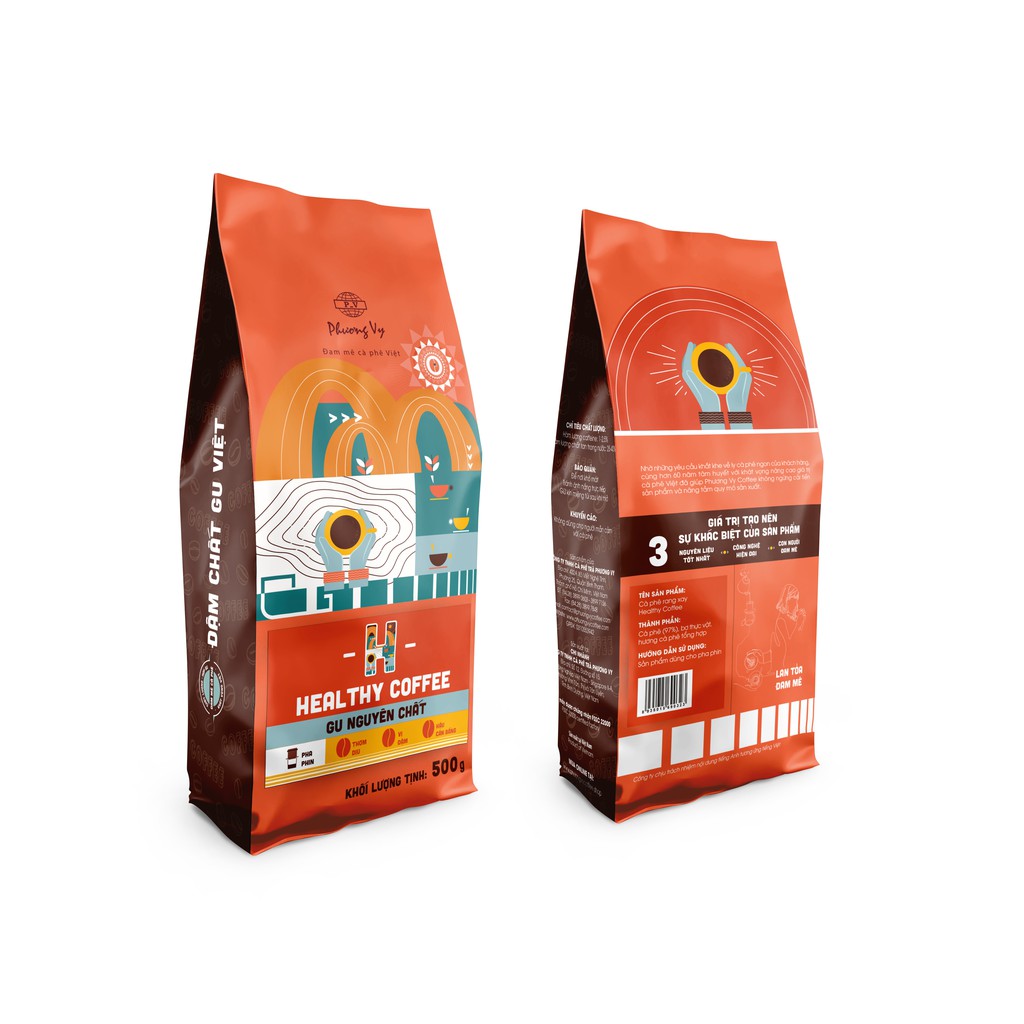 Cà Phê Gu Nguyên Chất - Healthy Coffee - 500g - Phương Vy Coffee