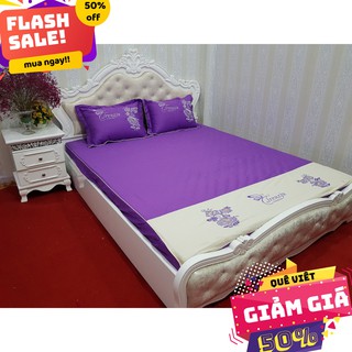 Combo ga gối satin 100% cotton màu hồng