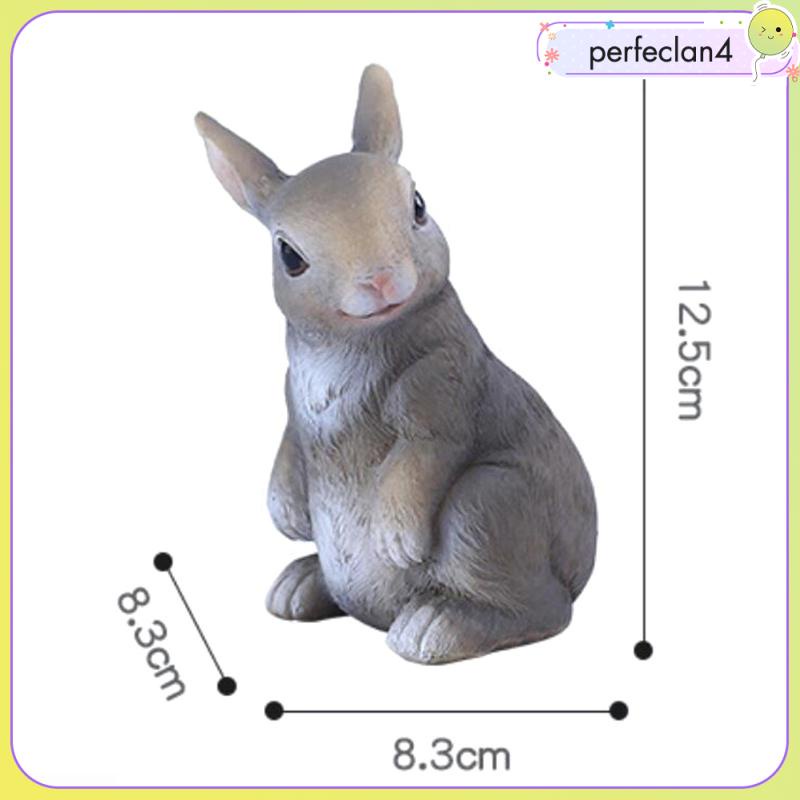 Set 4 Đồ trang trí Động Vật Bằng Nhựa Resin Trang Trí Sân Vườn