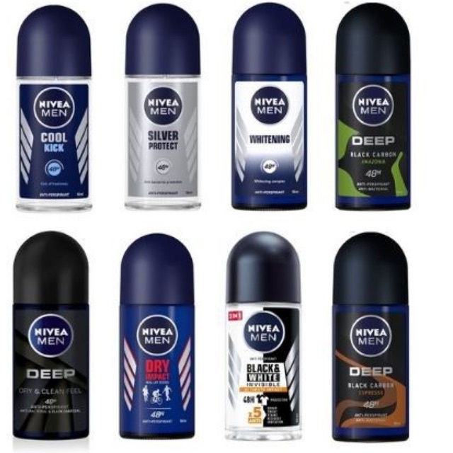 Lăn Khử Mùi Cho Nam Nivea Men Than Hoạt Tính Khô Thoáng, Khử Khuẩn 48h  - Thái Lan