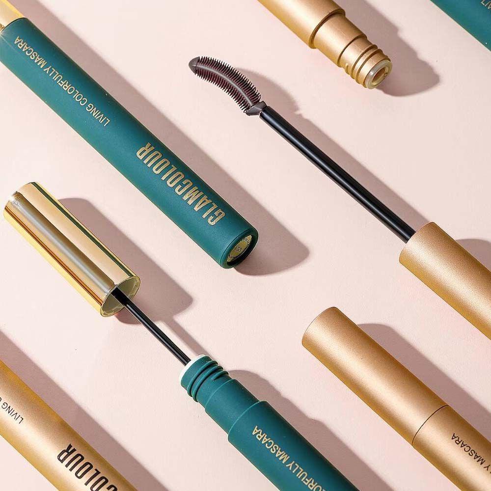 QQMALL Mascara Uốn Cong Lông Mi Mau Khô Kháng Nước Chống Thấm Mồ Hôi Lâu Trôi