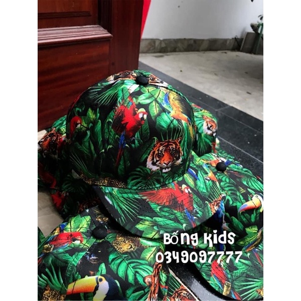 Mũ Bé Trai Độg Vật Thiên Nhiên Xanh HaM