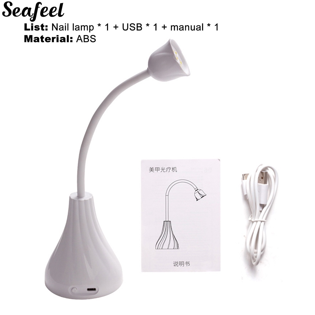 [Hàng mới về] Đèn sấy khô móng tay mini cổng cắm USB hình hoa sen tiện dụng dành cho nữ