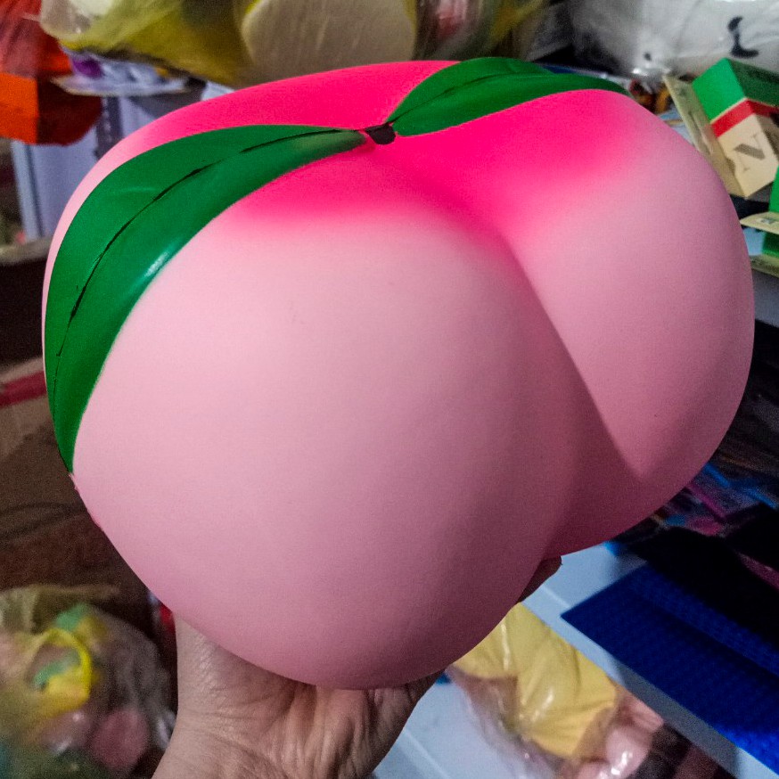 Squishy quả đào hồng khổng lồ - đại khổng lồ chính hãng siêu dễ thương