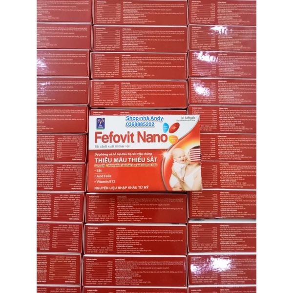 Bổ sung sắt cho người thiếu máu FEFOVIT NANO phụ nữ đang mang thai và cho con bú