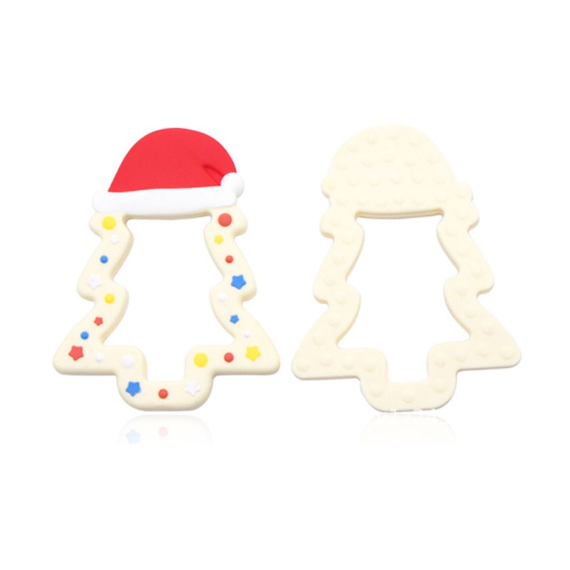 Đồ Chơi Ngậm Nướu Hình Cây Thông Giáng Sinh Bằng Silicone Cấp Thực Phẩm Dành Cho Em Bé
