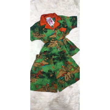 Bộ Quỳnh Anh áo croptop quần đùi lụa mango cao cấp sale