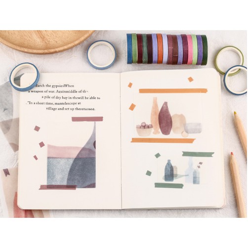 Set 20 cuộn Washi tape băng dính hỗ trợ trang trí DIY