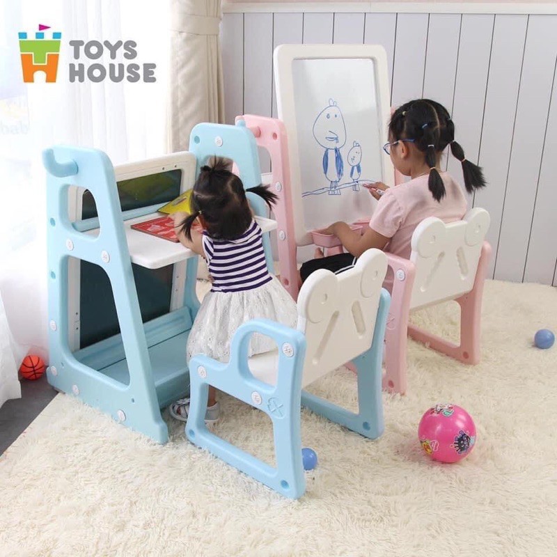 Bộ bảng vẽ Toyshouse cho bé (ghế và bảng vẽ)