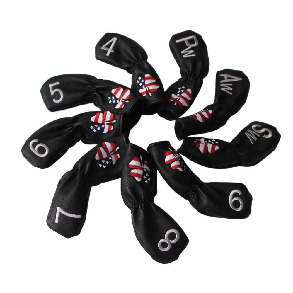 Vỏ Bọc Bảo Vệ Đầu Gậy Đánh Golf Thêu Hình Cỏ May Mắn Siêu Bền