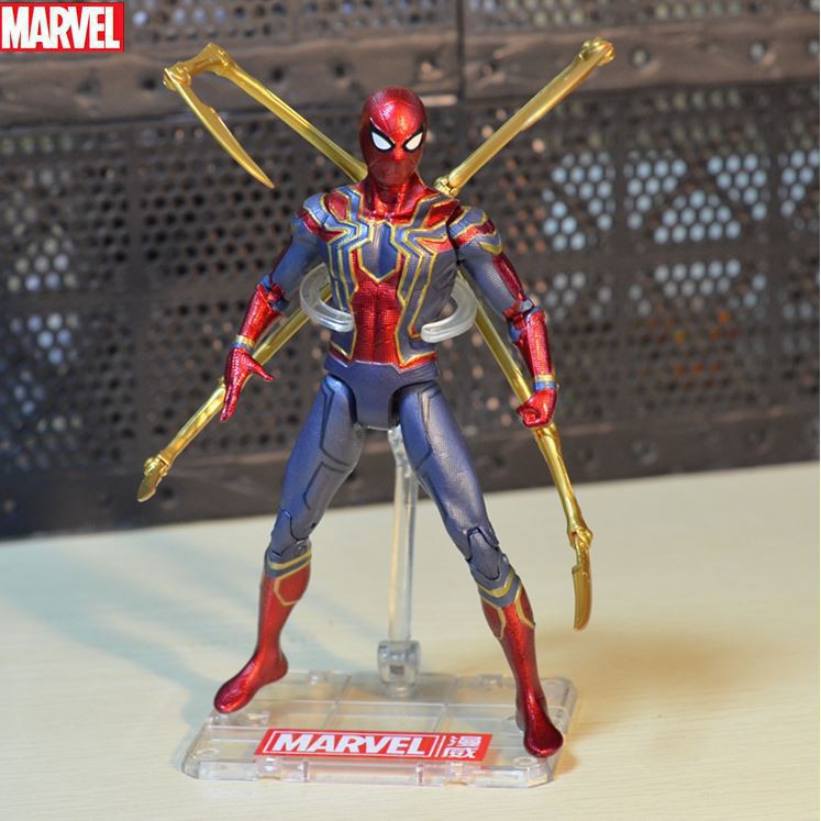 MH13 - Mô hình Iron Spider Man Avengers Kèm Giá Đỡ Mô Hình Cao 17cm - Mô Hình Marvel