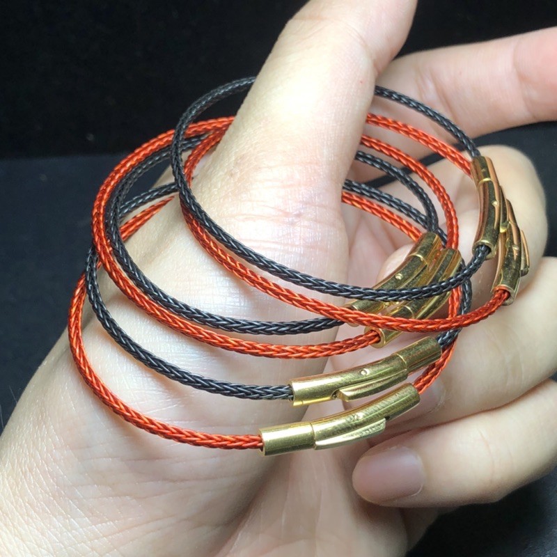 Dây Cáp Cứng Xịn Loại 1  - Làm vòng tay, mix charm - Màu đỏ và màu đen