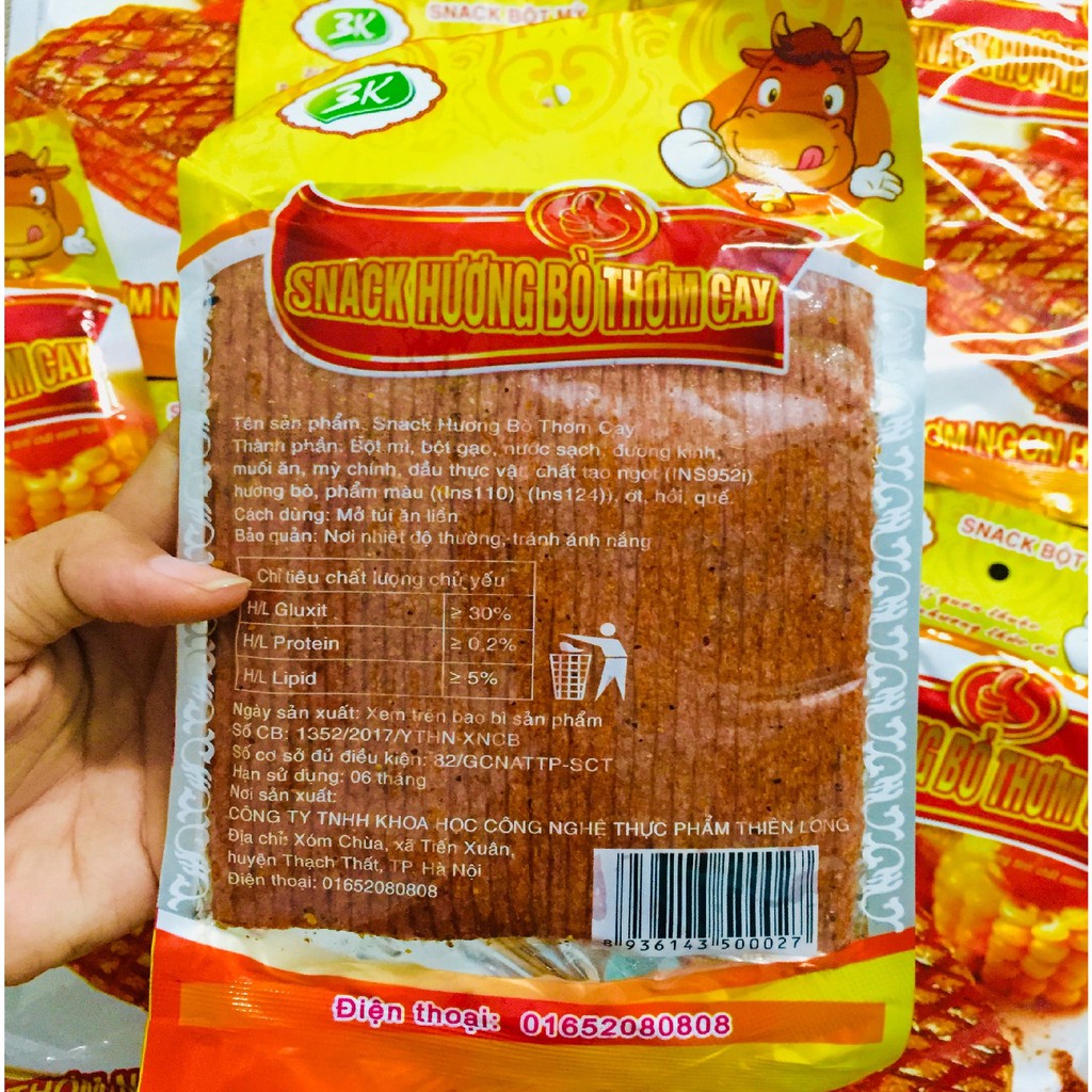 Gói Snack Hương Bò Thơm Cay