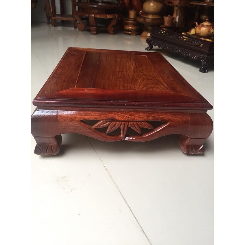 Mỹ Nghệ Bắc Ninh  Bàn osin gỗ hương, kích thước ngang 30cm x dọc 40cm x cao 10cm, thích hợp làm bàn trà, hoặc kê các vật