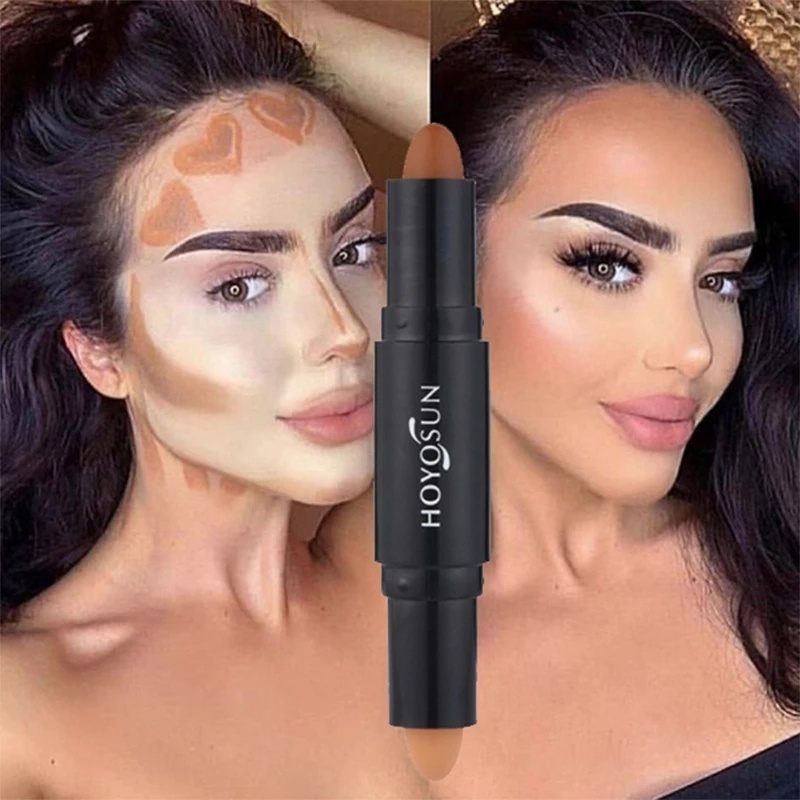 [Hàng mới về] Thỏi kem che khuyết điểm tạo khối 2 trong 1 lâu trôi kiểm soát dầu tiện dụng