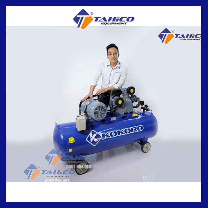 Máy nén khí Kokoro 2 cấp dây đai 7,5HP - 3HP - 1,5HP Tahico