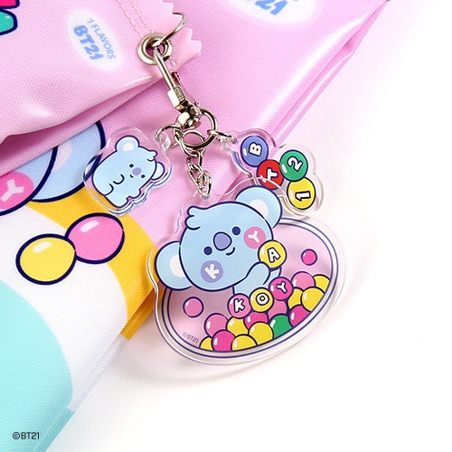 Móc Khóa Nhựa Acrylic Hình Bt21 Dễ Thương