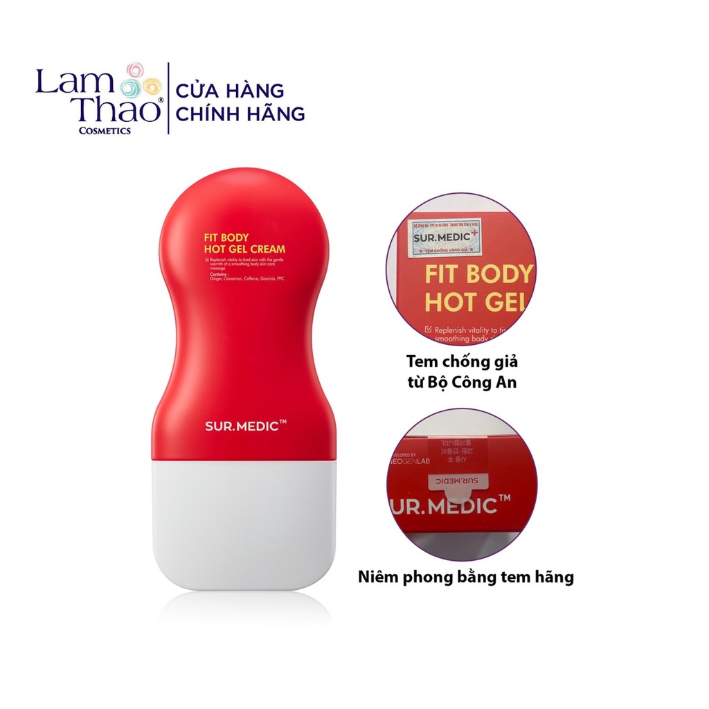 Thanh Lăn Massage Tan Mỡ Body Sur.Medic Fit Body Hot Gel Cream 100ml