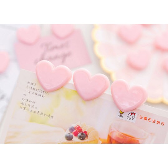 Kẹp trái tim MCT4 móc treo nhựa cute dễ thương