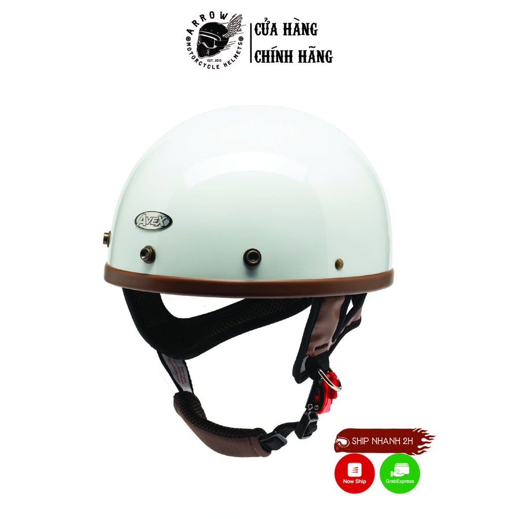Mũ bảo hiểm nửa đầu Biltro arrow shop Cozi nón bảo hiểm nửa đầu nhập khẩu Thái Lan
