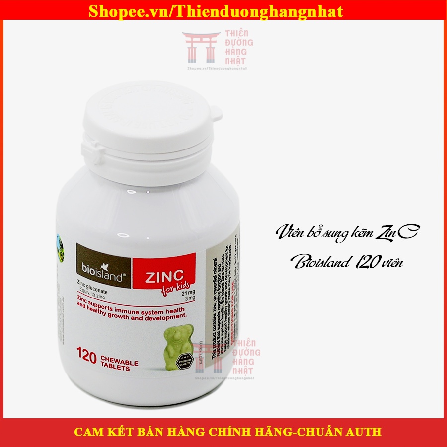 Viên bổ sung kẽm ZinC Bioisland 120 viên cho bé từ 1 tuổi xuất xứ Úc Date