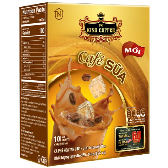 CÀ PHÊ SỮA HÒA TAN KING COFFEE - HỘP 10 GÓI | BigBuy360 - bigbuy360.vn