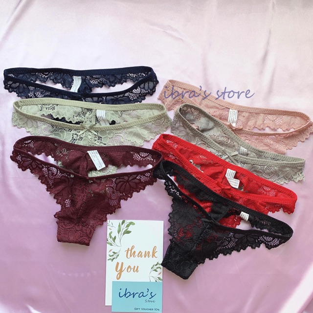 Quần Lót Ren Sexy Ibra's Store Nữ Lọt Khe Cao Cấp Quần Lót Ren Nhỏ Quyến Rũ Mỏng Xuyên Thấu Ibra's Store Ib015