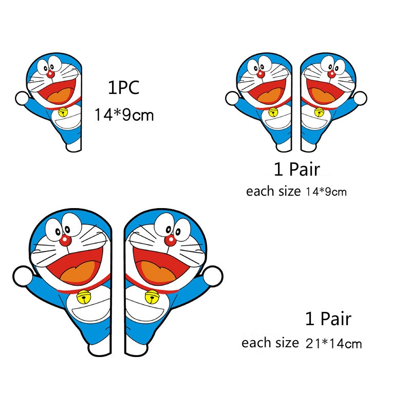 Miếng Dán Trang Trí Bình Xăng Xe Hơi Hình Doraemon Hoạt Hình
