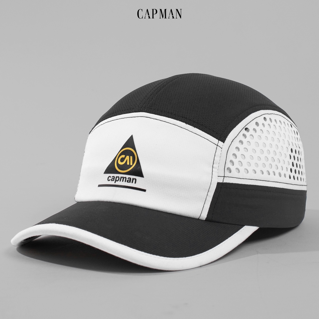 Mũ lưỡi trai chính hãng CAPMAN phom dáng thể thao CM56 vải dù phối lưới