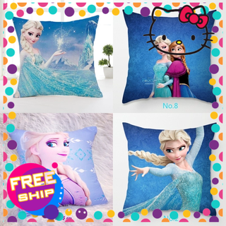 Gối vuông công chúa Elsa Anna 45x45 cm